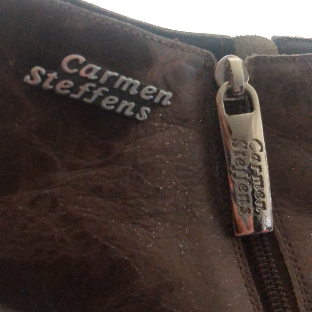 CARMEN STEFFENS Brown leather Booties - Picture 5 of 8